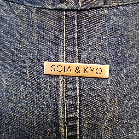 Soia & Kyo denim gold jacket - Picture 3 of 7